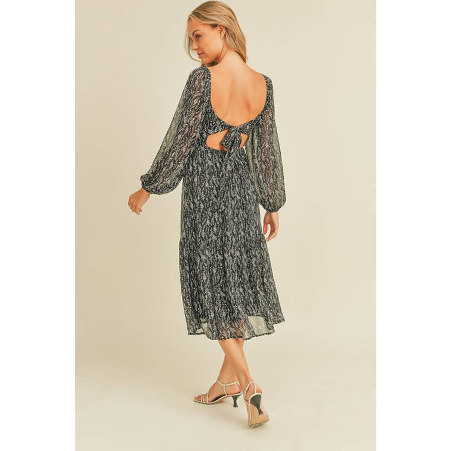 Most Wanted Tie Back Midi Dress