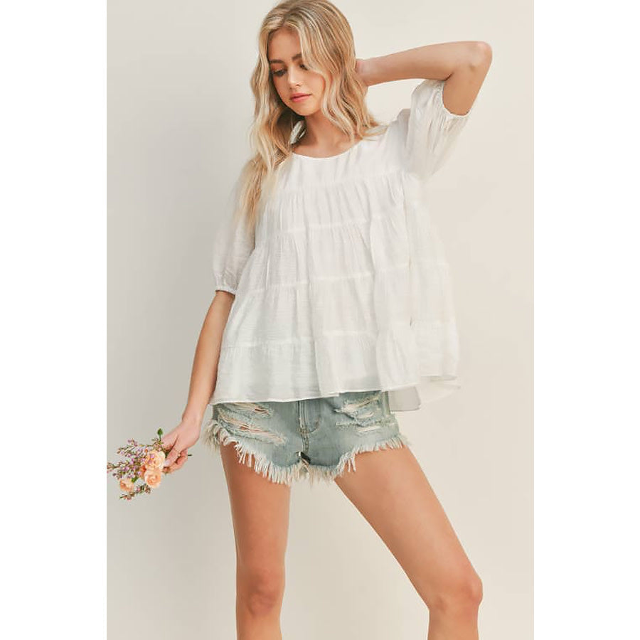 Bay Breeze Tiered Babydoll Top