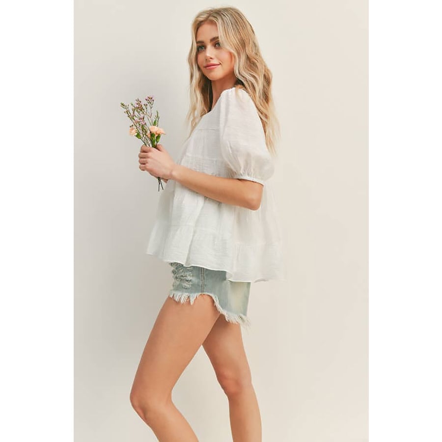 Bay Breeze Tiered Babydoll Top