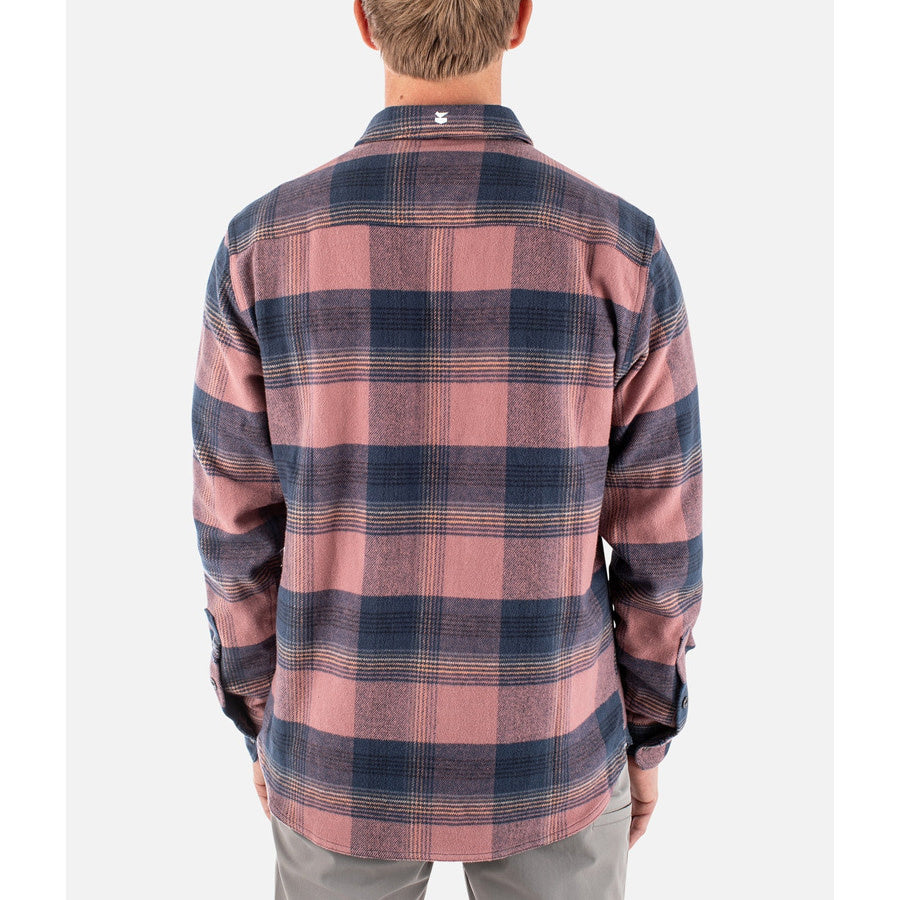 Arbor Flannel - Mauve/Navy