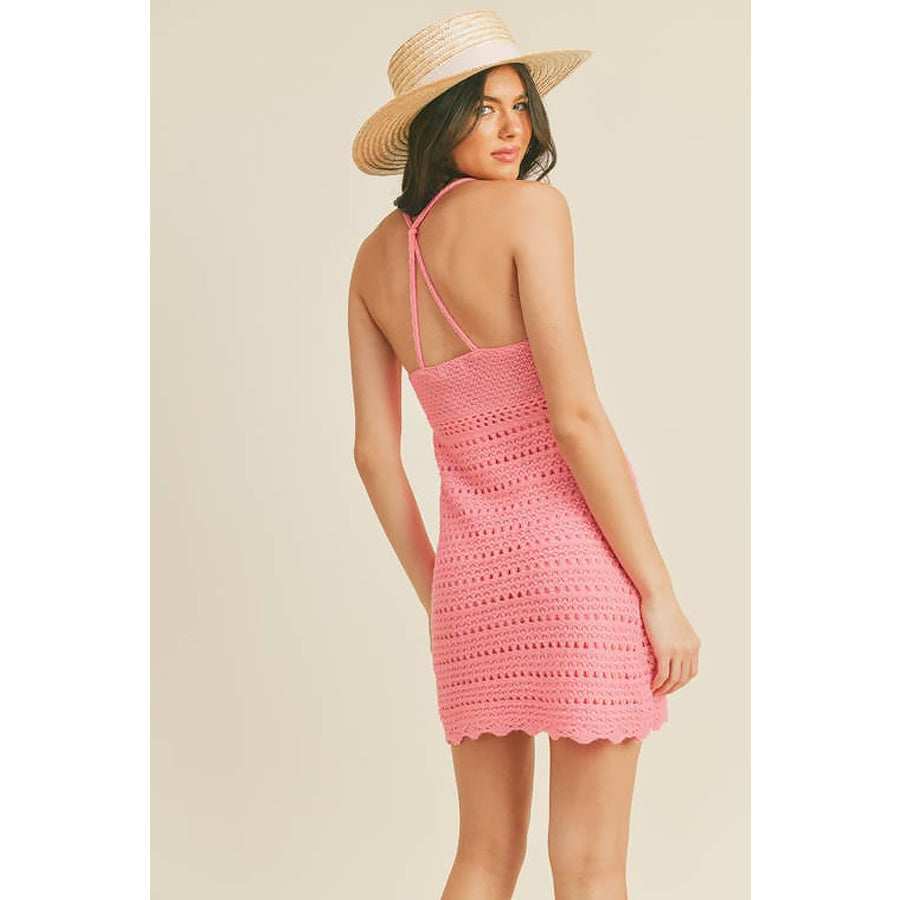 Up Town Girl Crochet Mini Dress