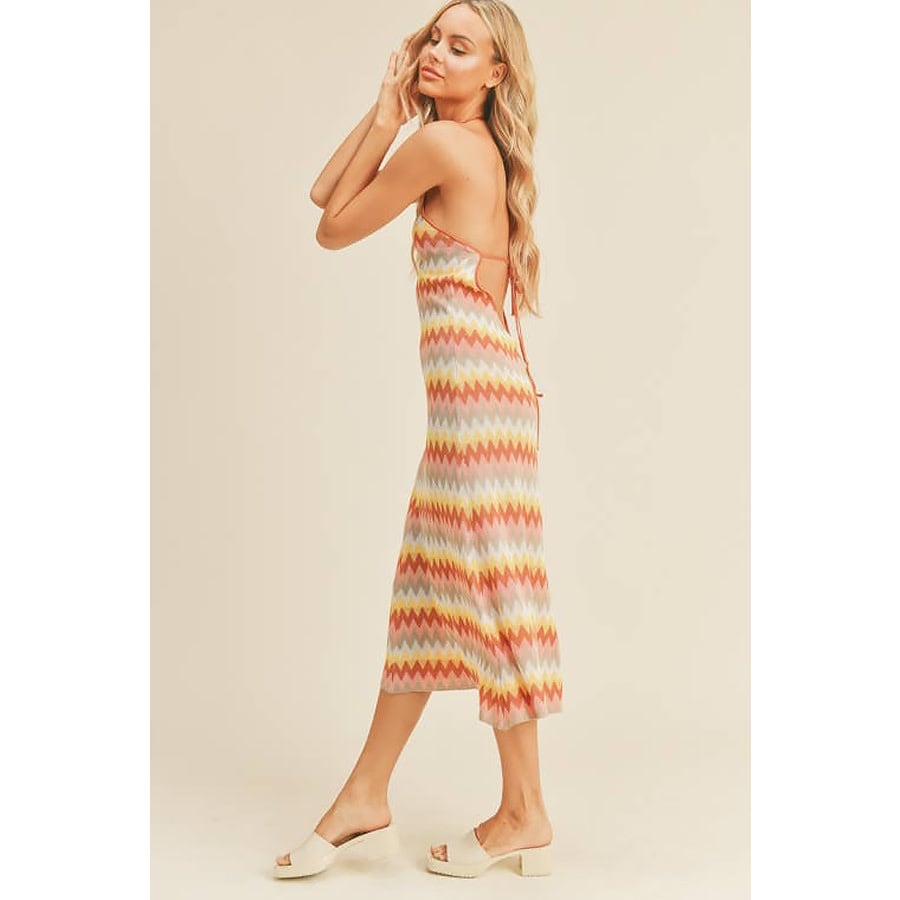 Marcia Knit Halter Midi Dress