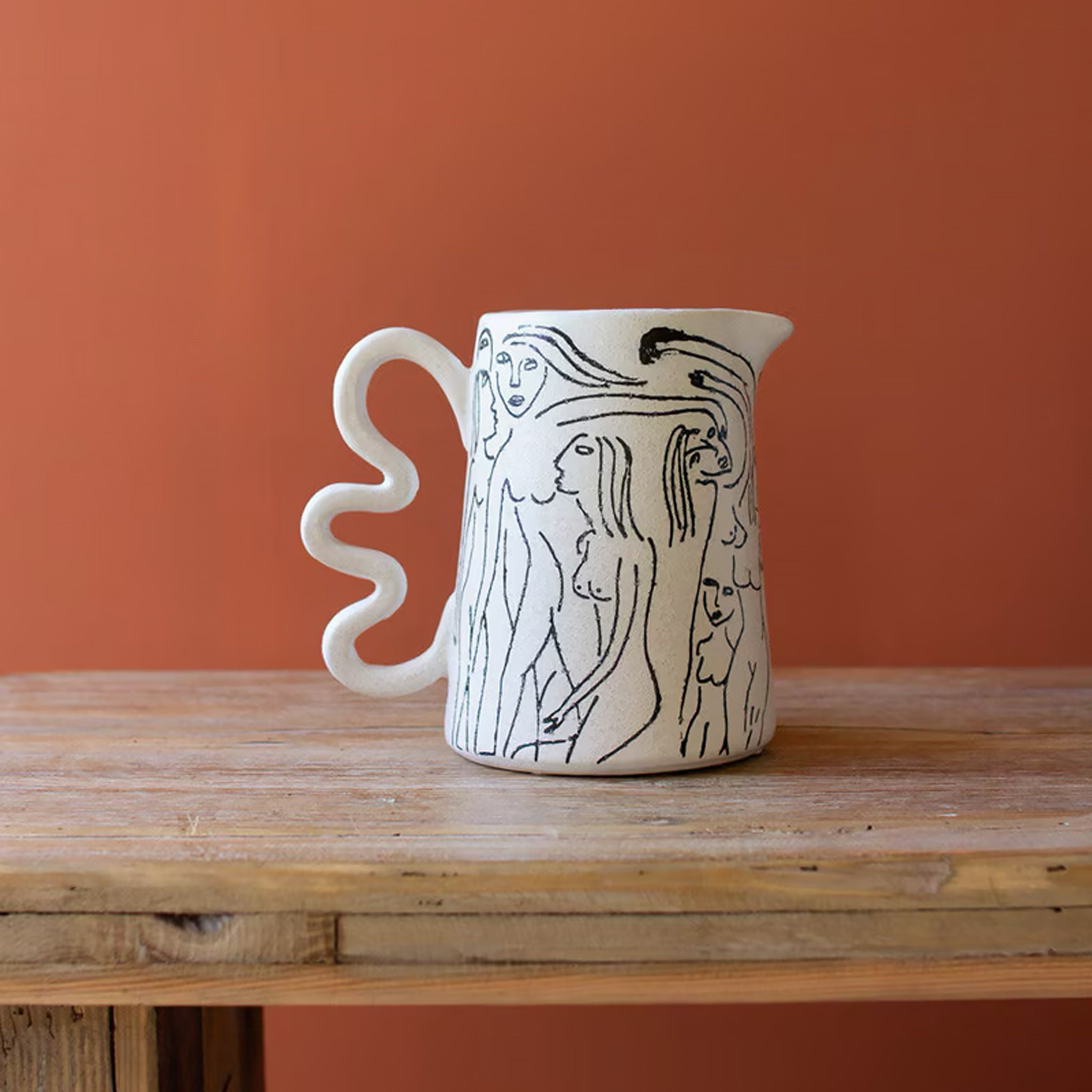Abstract Figure Pitcher