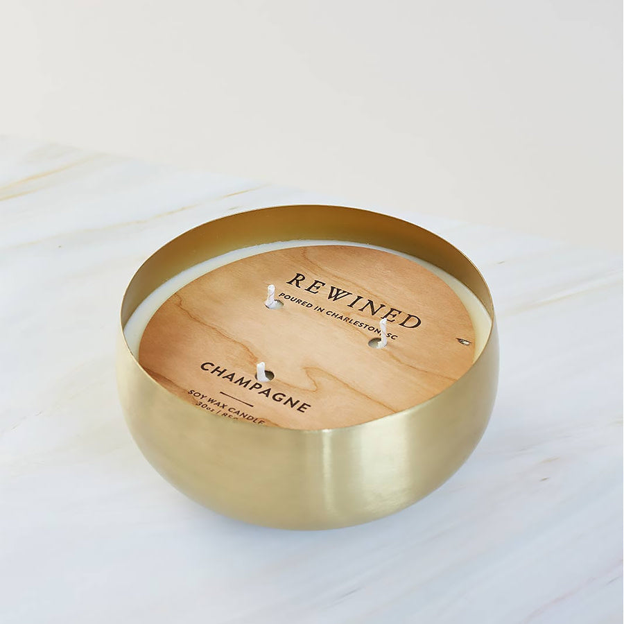 Gold Bowl Candle