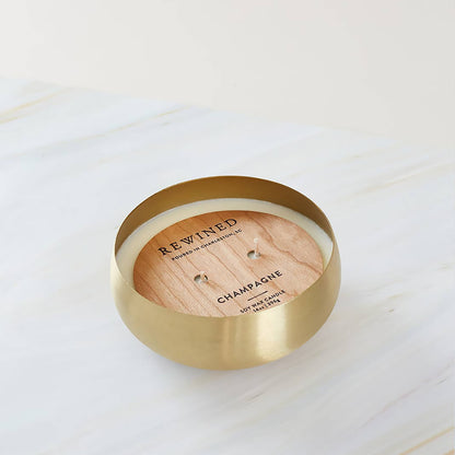 Gold Bowl Candle
