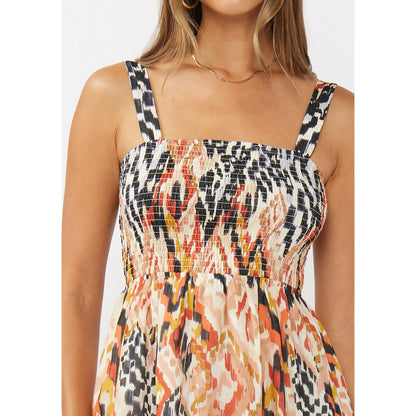 Paint the Town Smocked Midi Dress