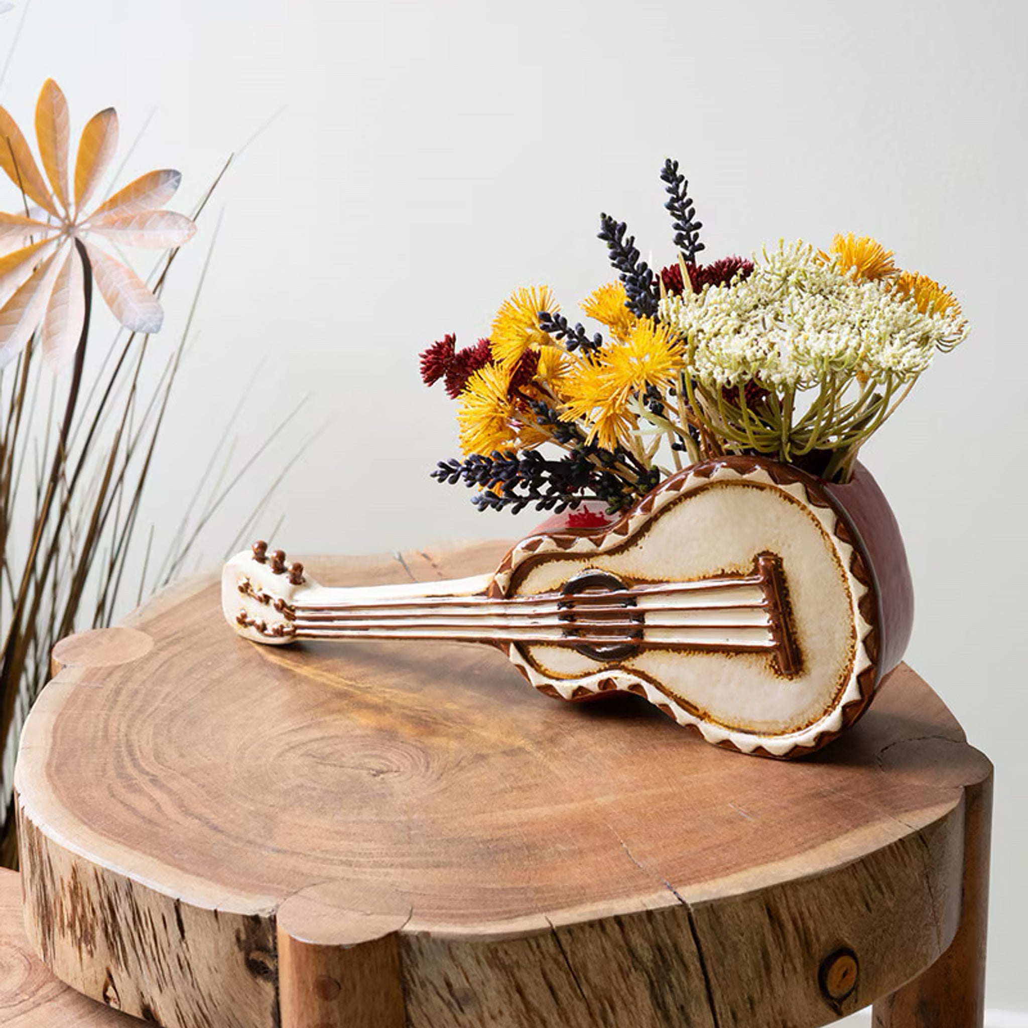 Ceramic Guitar Planter