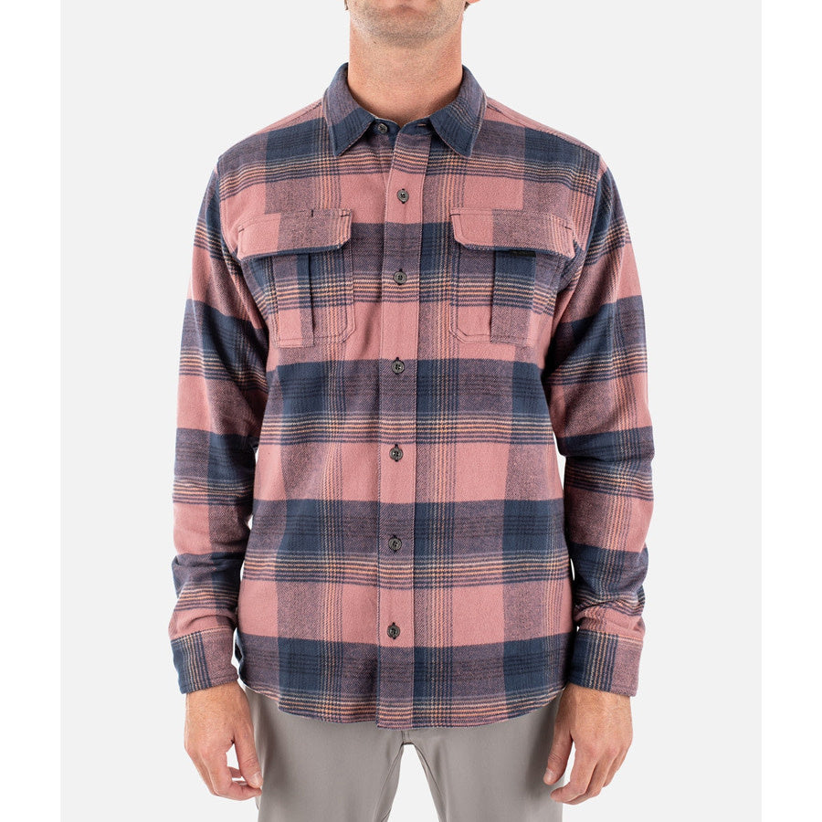 Arbor Flannel - Mauve/Navy