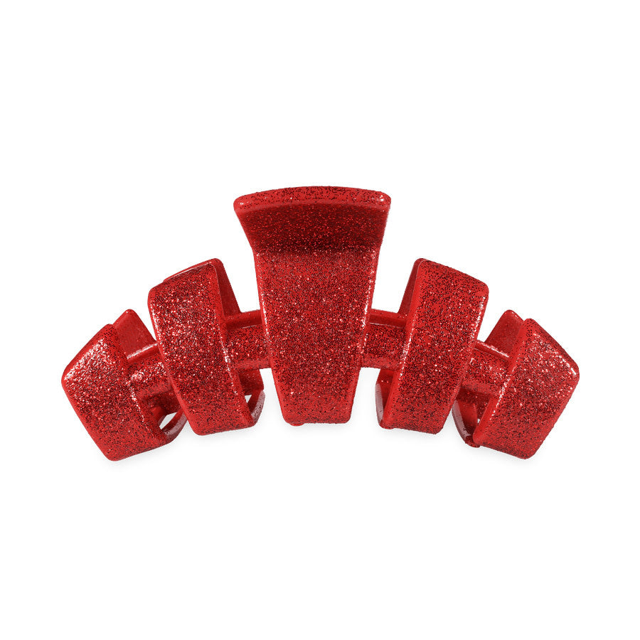 Classic Red Glitter Hair Clip
