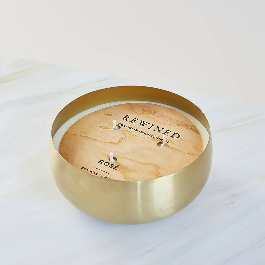 Gold Bowl Candle