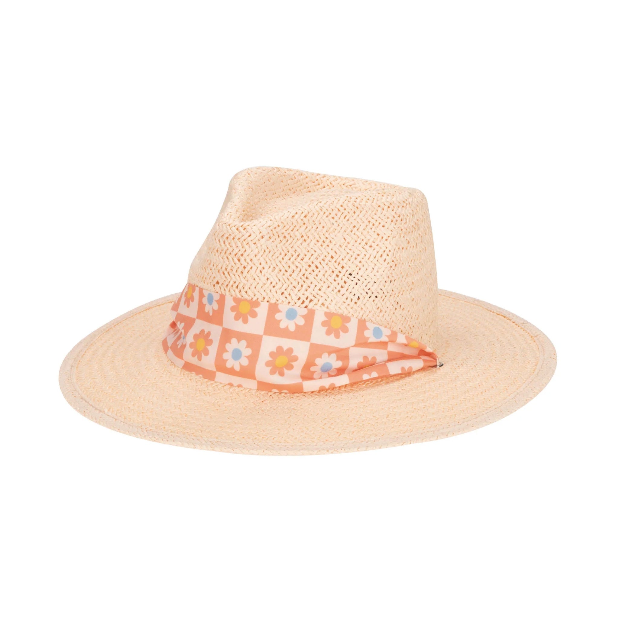 Kid's Floral Scarf Fedora