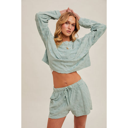 Sweet Treat Terry Crop Pullover