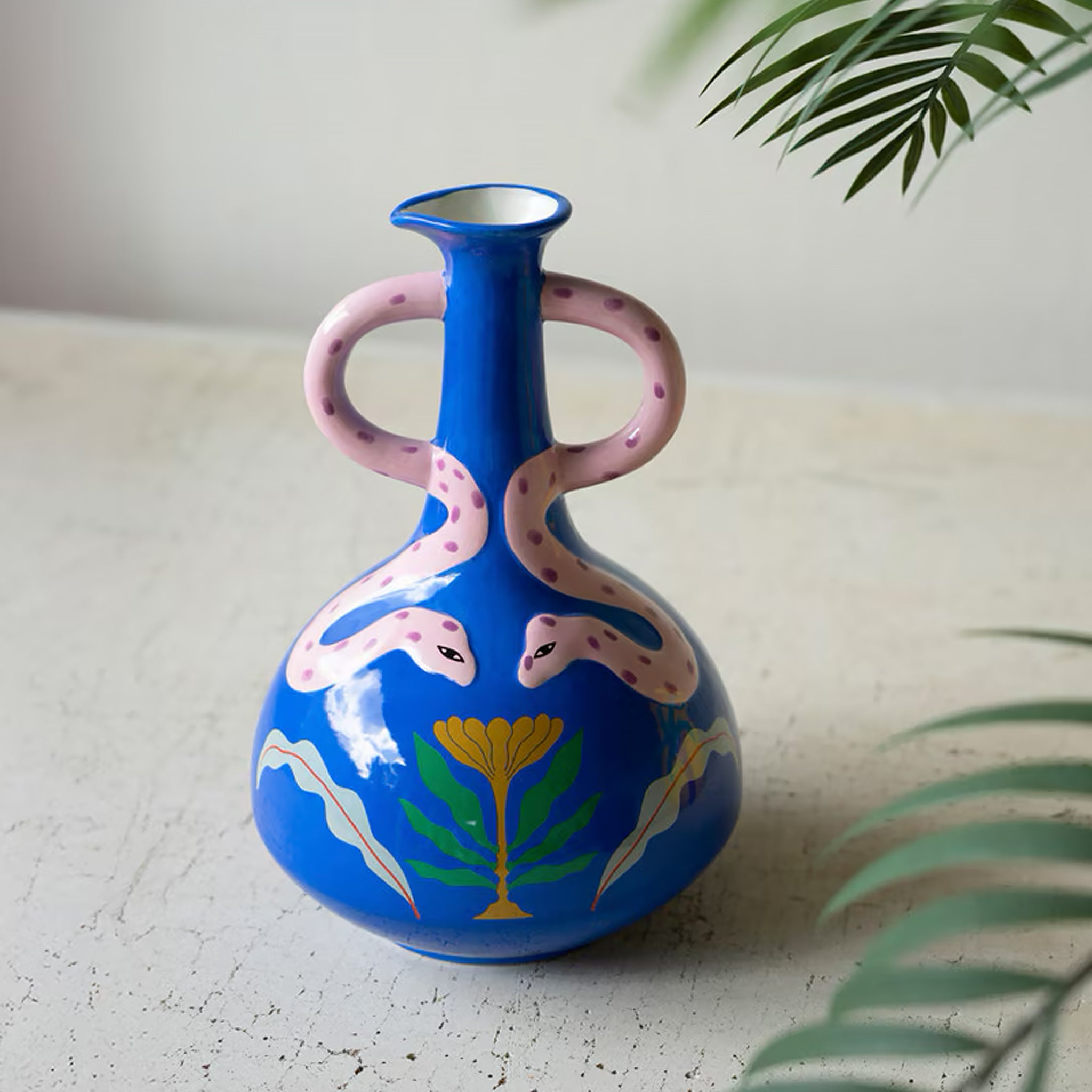 Ceramic Snake Vase