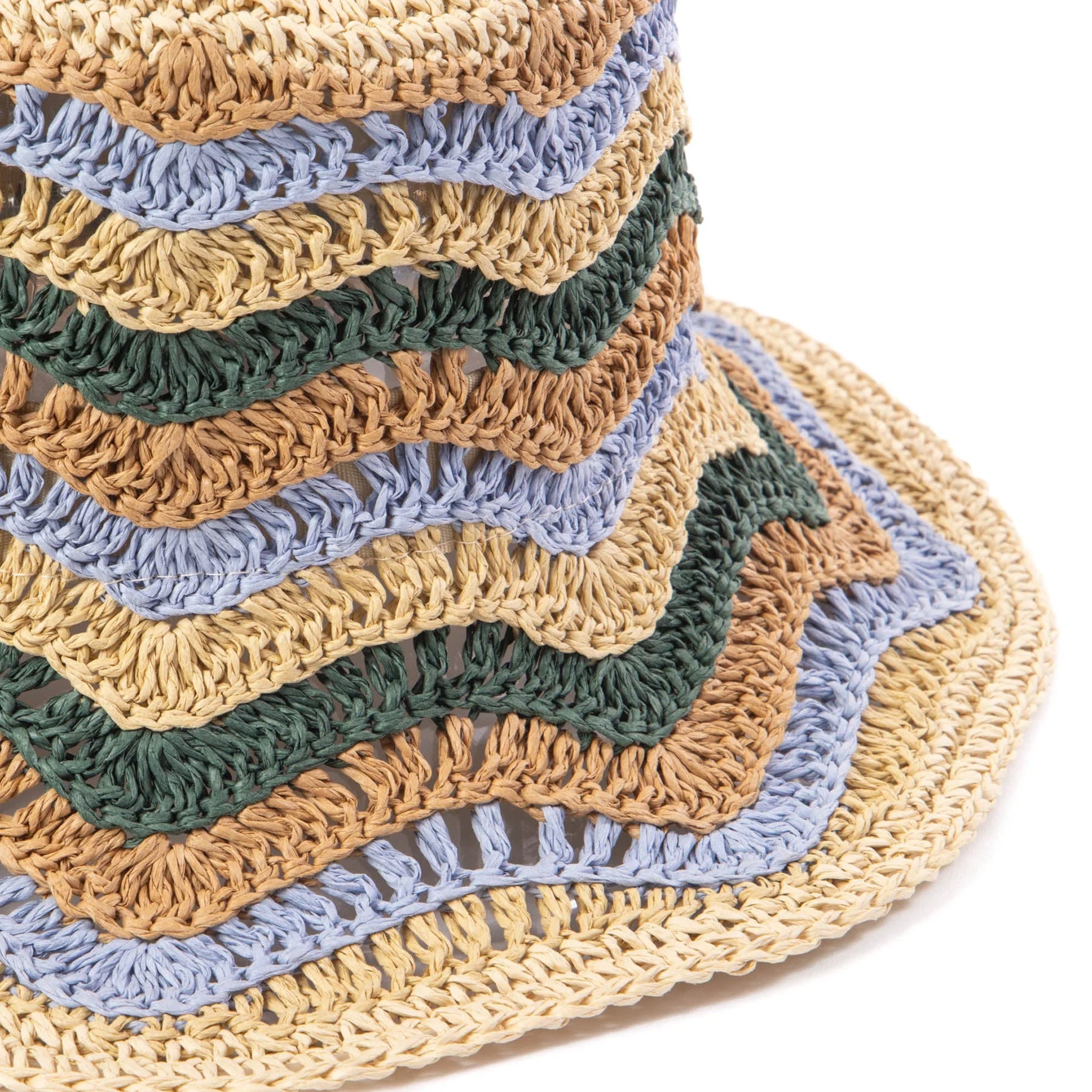 Del Mar Wavy Striped Bucket Hat