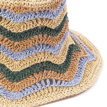 Del Mar Wavy Striped Bucket Hat